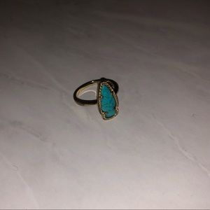 Turquoise, gold Kendra Scott ring